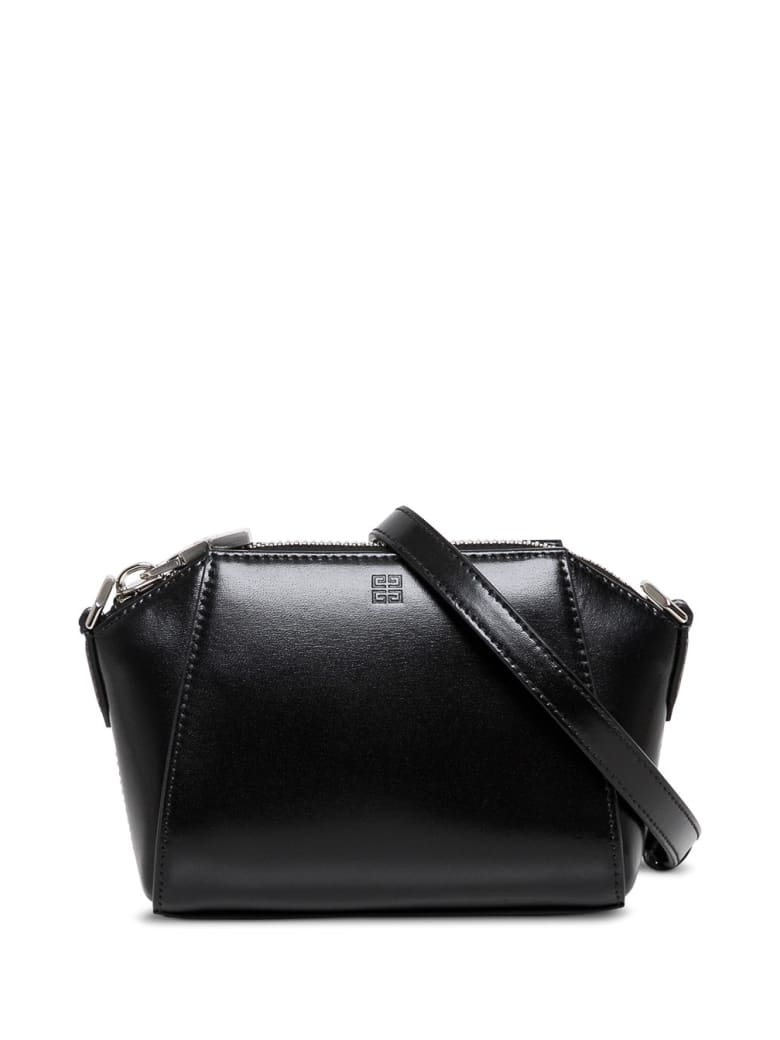 Givenchy Antigona Nano Crossbody Bag In Black Leather - Black