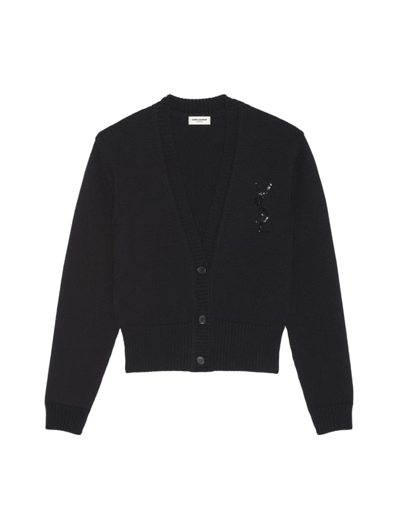Saint Laurent Cardigan - Noir Brillant