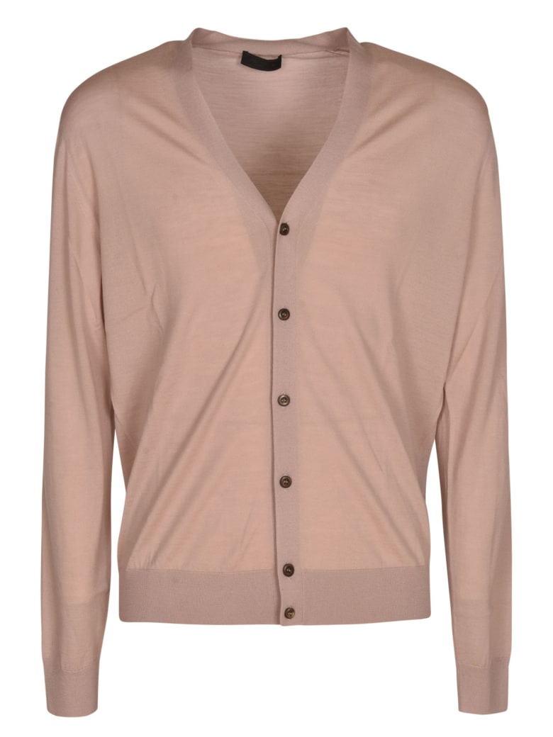 Prada Plain Ribbed Cardigan - Cammeo