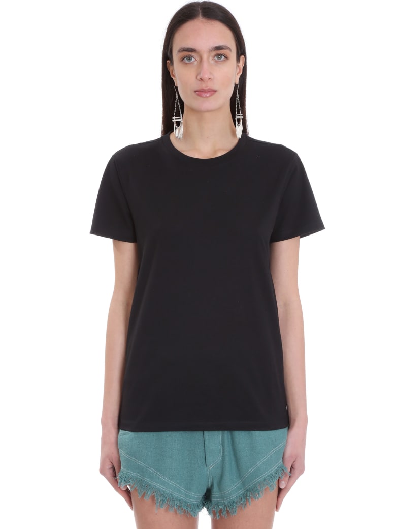 Isabel Marant Annax T-shirt In Black Cotton - black