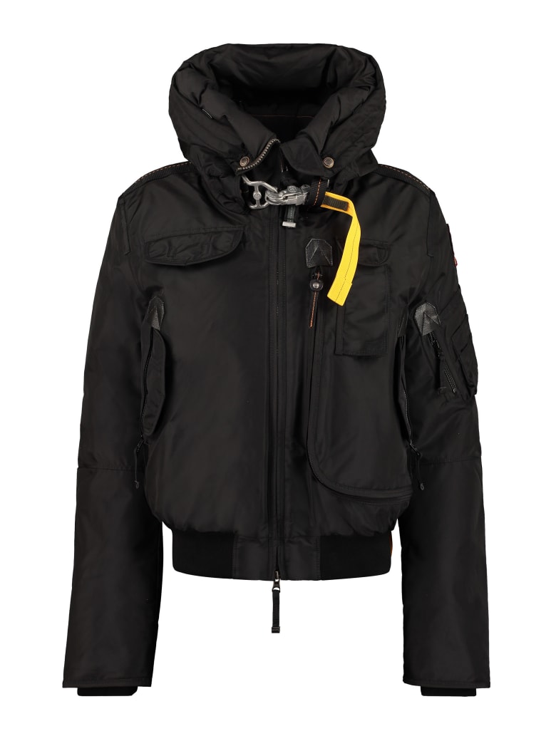 Parajumpers Gobi Hooded Bomber-style Down Jacket - black