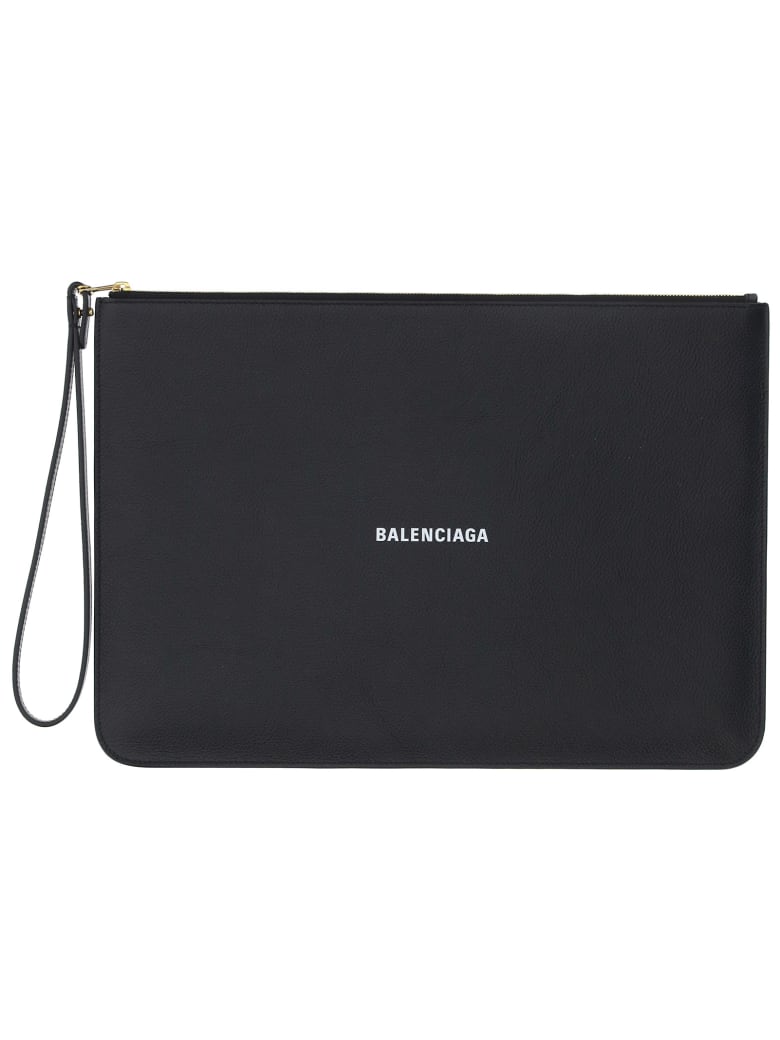 Balenciaga Pouch - Black/ l white