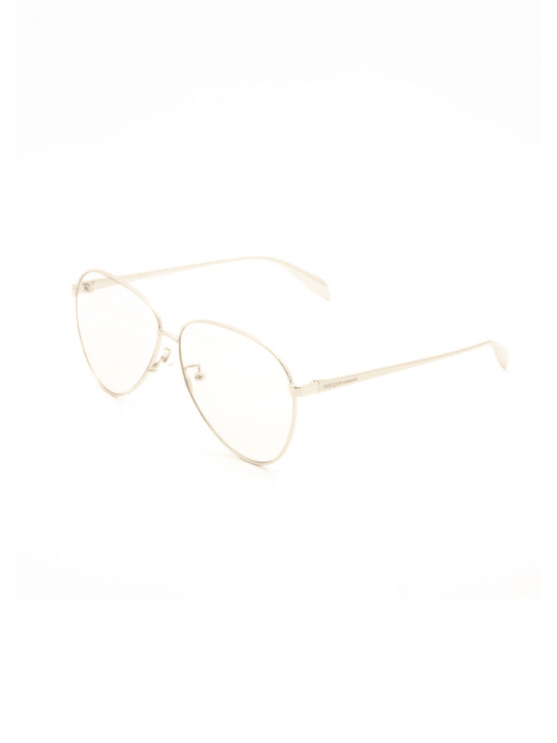 Alexander McQueen AM0263S Sunglasses - Gold Gold Brown