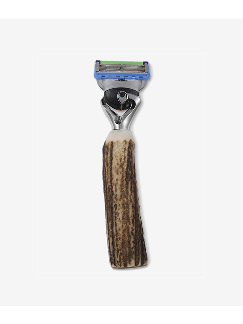 Larusmiani Deer Antler Razor Handle "la Traque" - beige