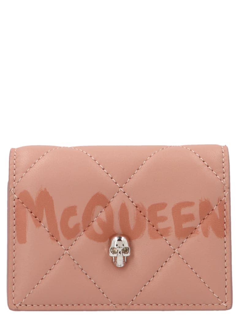 Alexander McQueen 'graffiti' Wallet - Rosa