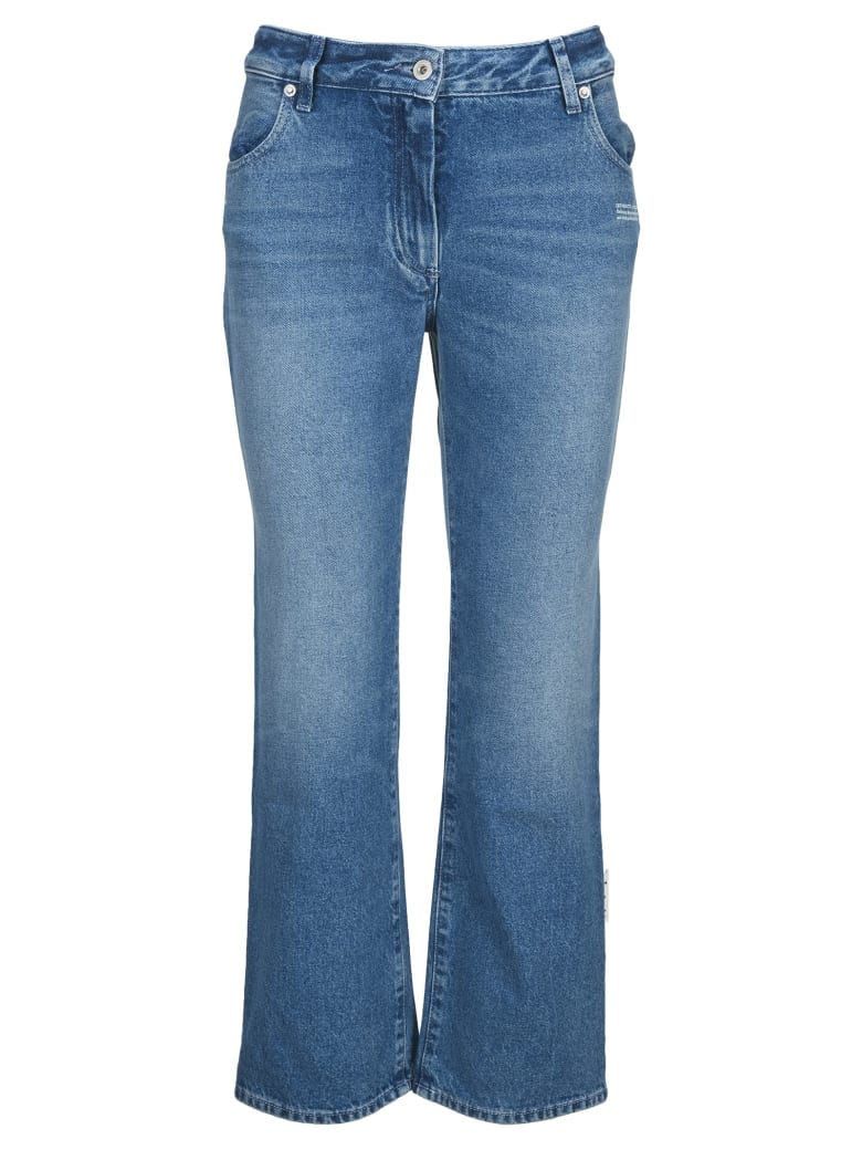 off white flared jeans