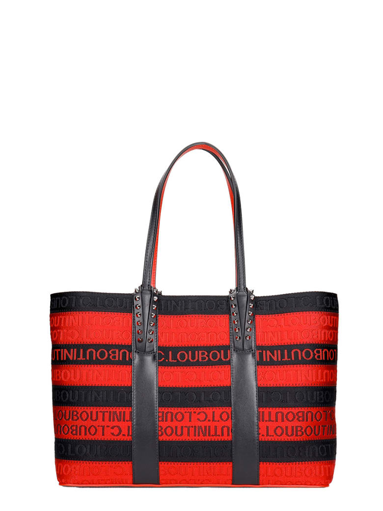 Christian Louboutin Cabata Small Tote In Black Canvas - black