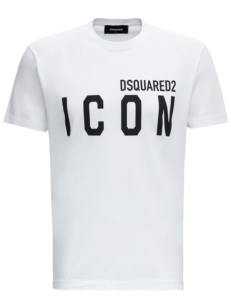 Dsquared2 Cotton T-shirt With Logo Print - White