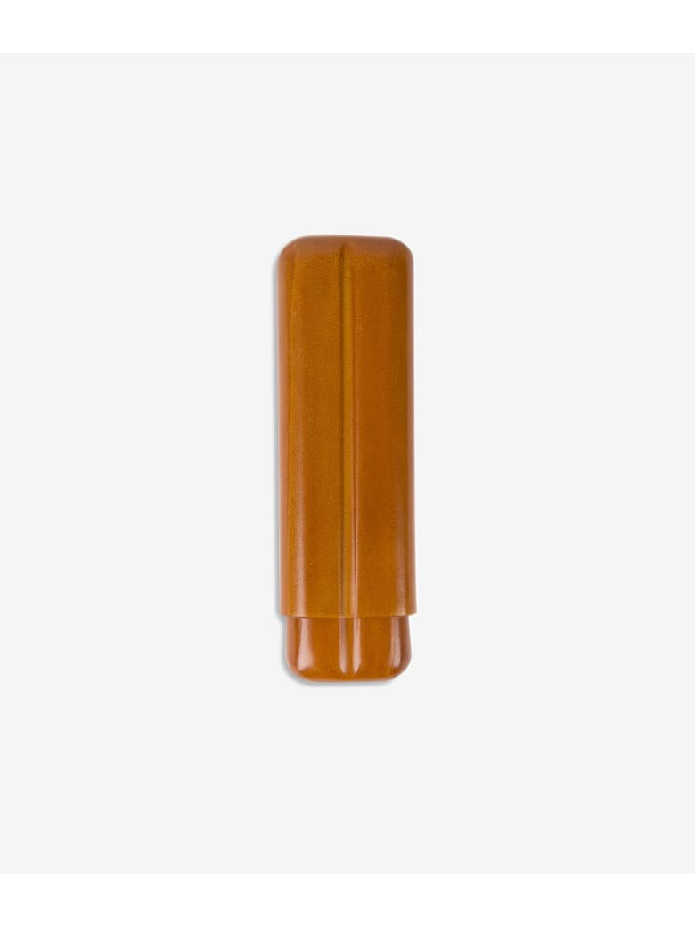 Larusmiani Two Cigar Holder "reyes Del Morro" - mustard