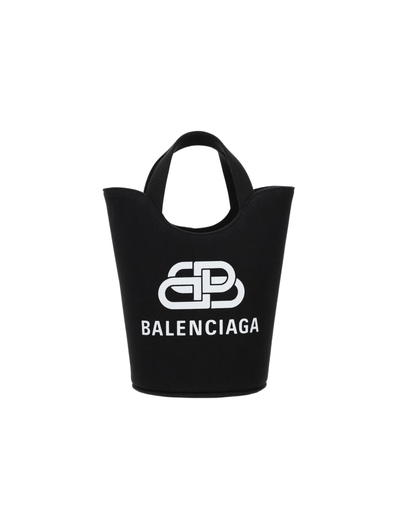 Balenciaga Wave Xs Bucket Bag - NERO/BIANCO