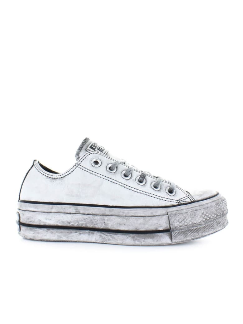 Converse Chuck Taylor All Star Leather Smoke Platform High Top Womens  562908C Black/Black/Smoke/In