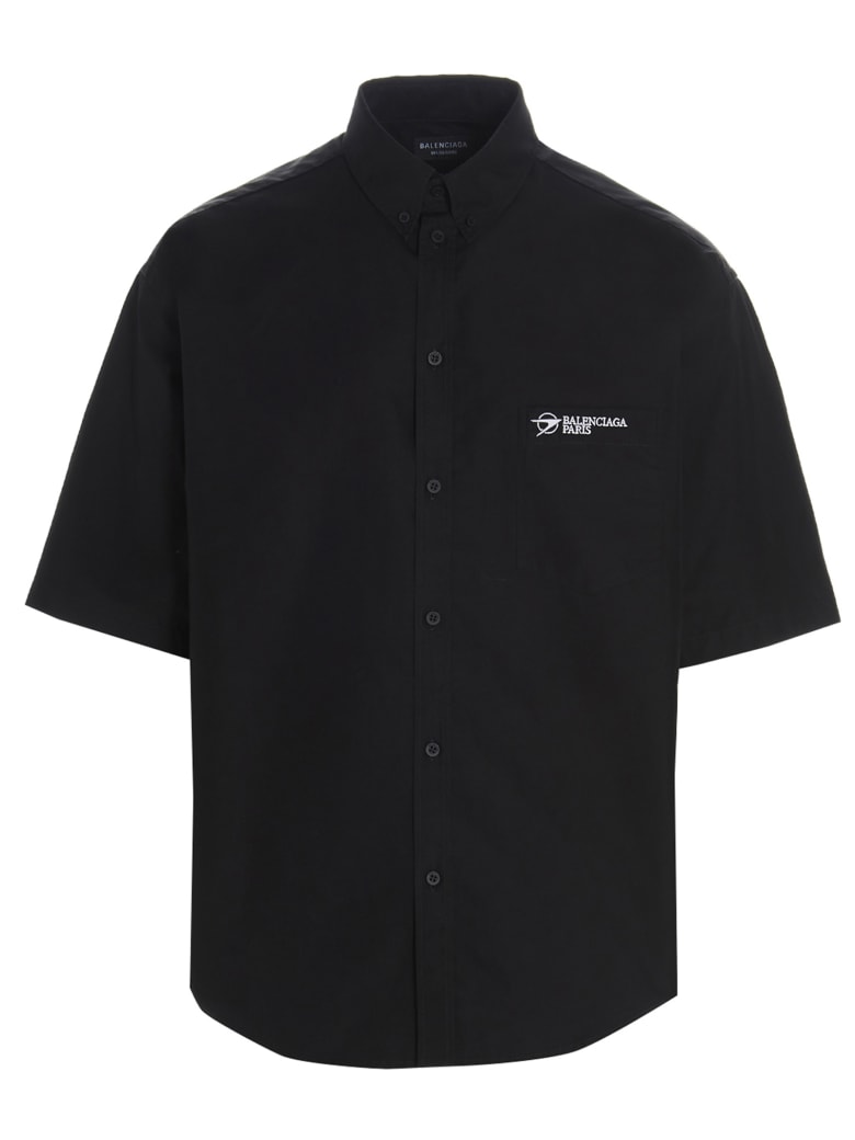 balenciaga paris shirt black