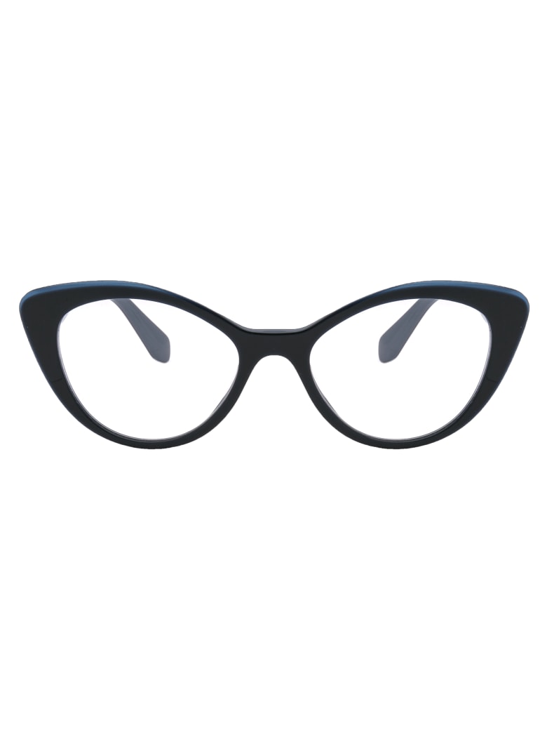 Miu Miu 0mu 01rv Glasses - TMY1O1 BLUE/TOP OPAL BLUE
