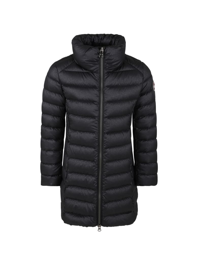 Colmar Black Jacket For Girl With Logo - Black