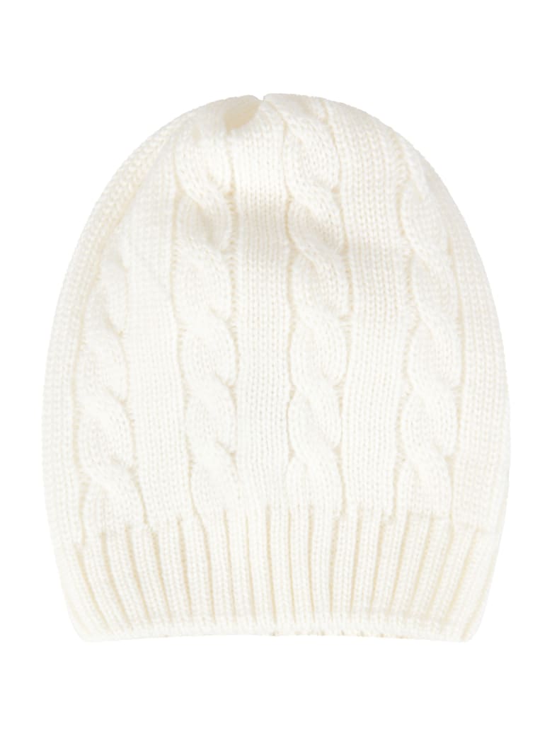 Little Bear Ivory Hat For Babykid - White