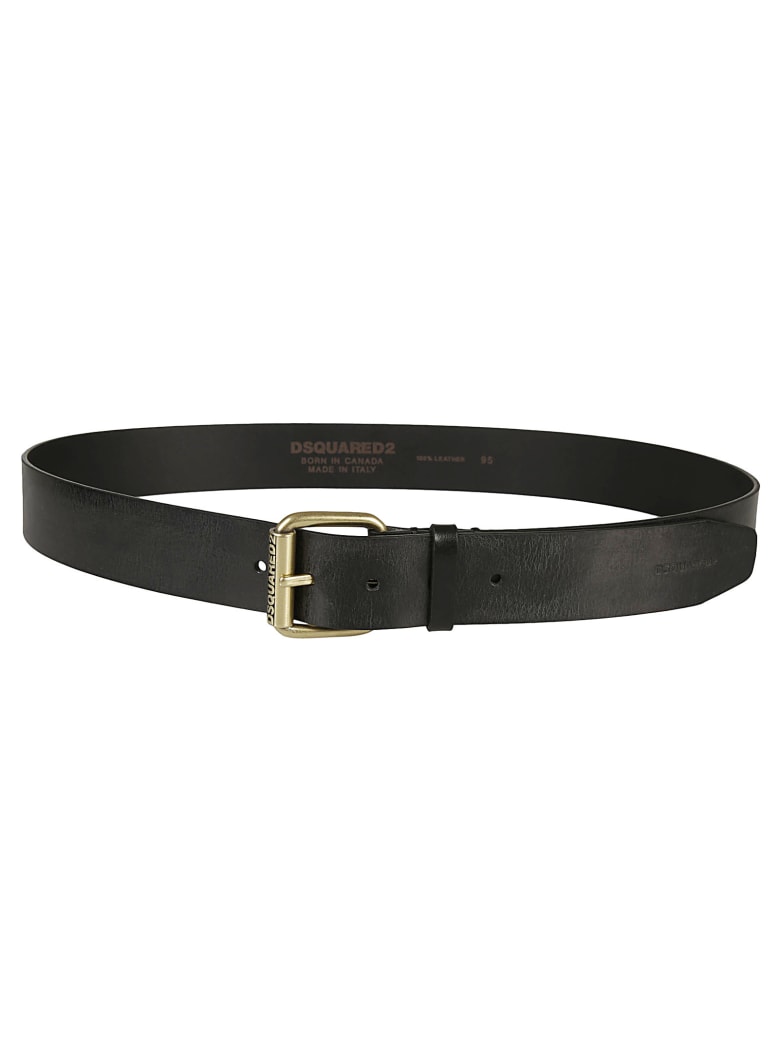 Dsquared2 Engraved Logo Belt - Black