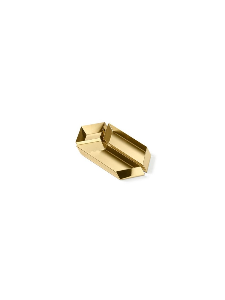 Ghidini 1961 Axonometry - Small Paralelepiped Polished Brass - Polished brass