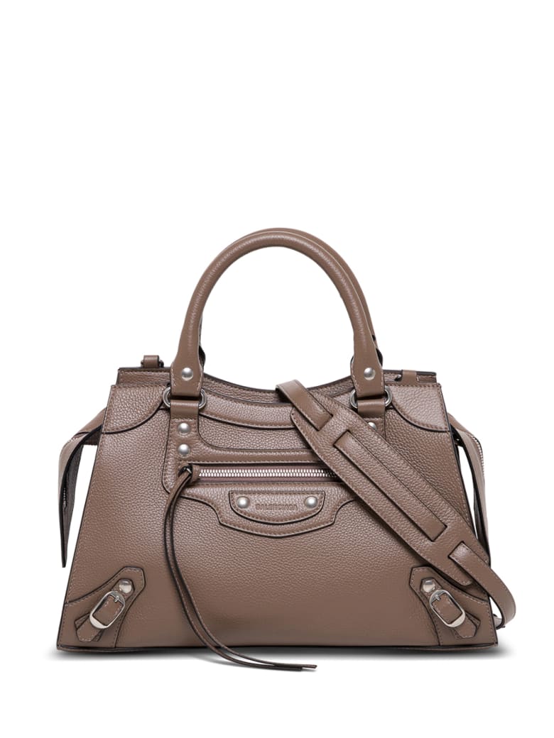 Balenciaga Neo Classic City Handbag In Taupe Colored Leather - Beige