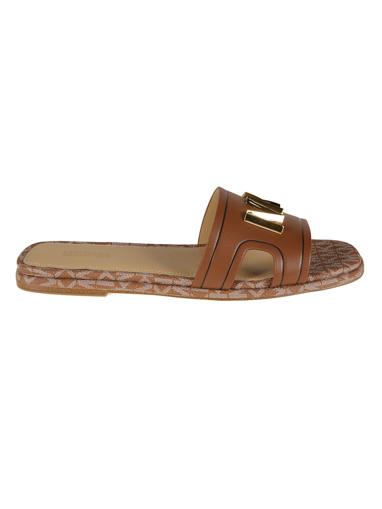 Michael Kors Kippy Sliders - Cuoio
