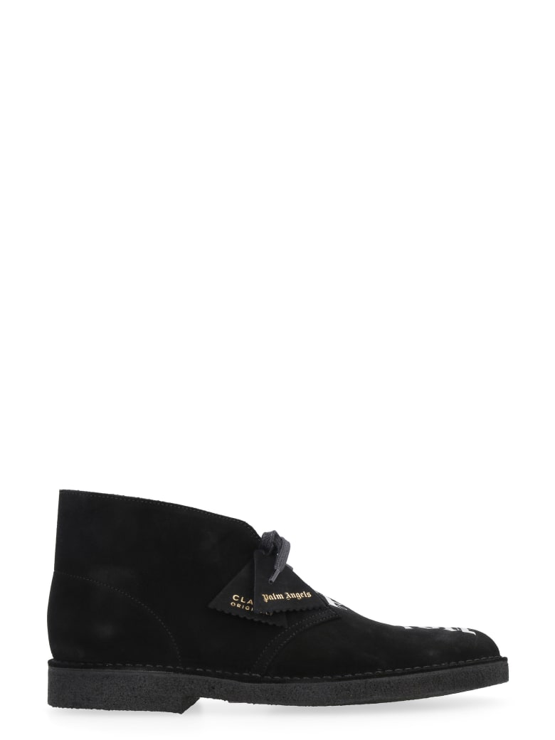 Palm Angels Suede Desert Boots - Palm Angels X Clark's - black