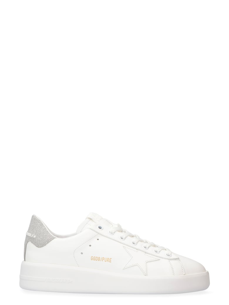 Golden Goose Pure Star Leather Low-top Sneakers - White