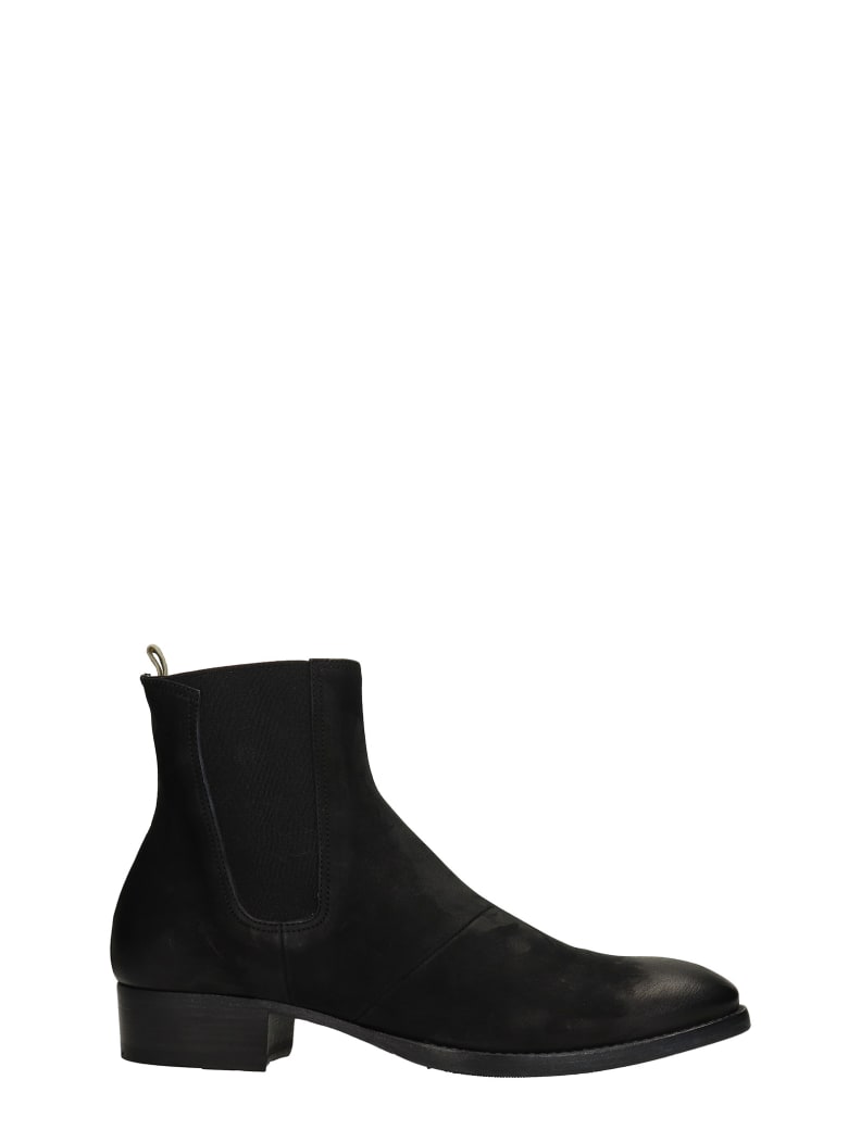 Officine Creative Sean 006 Ankle Boots In Black Leather - black