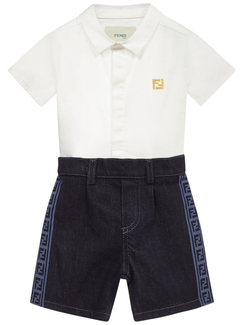 Fendi Kids Romper Suit - Multicolore