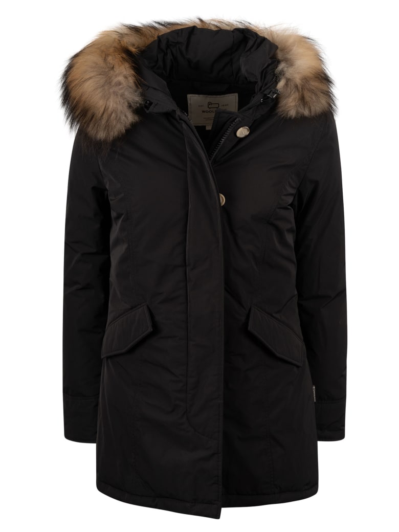 Woolrich Luxury Arctic Raccoon Parka - Black