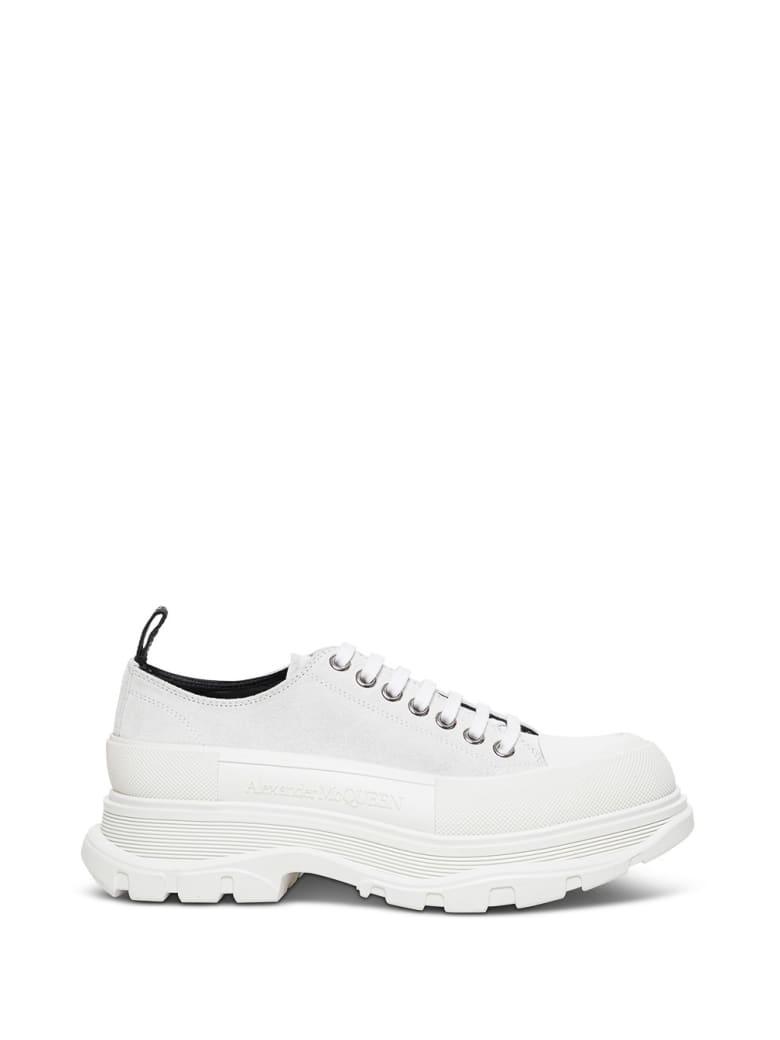 Alexander McQueen Snekaer Trade Slick In White Canvas - White