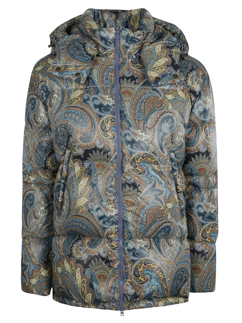 Etro Paisley Print Padded Jacket - Multicolor