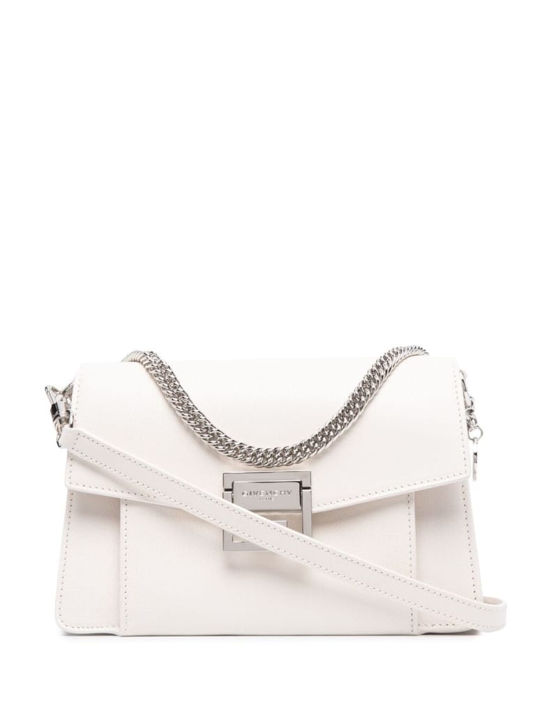 Givenchy Small "gv3" Bag In White Leather