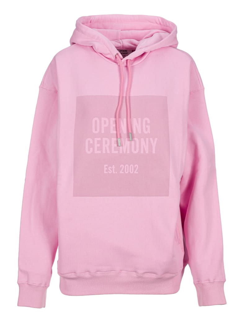Opening Ceremony Box Logo Hoodie - Rosa