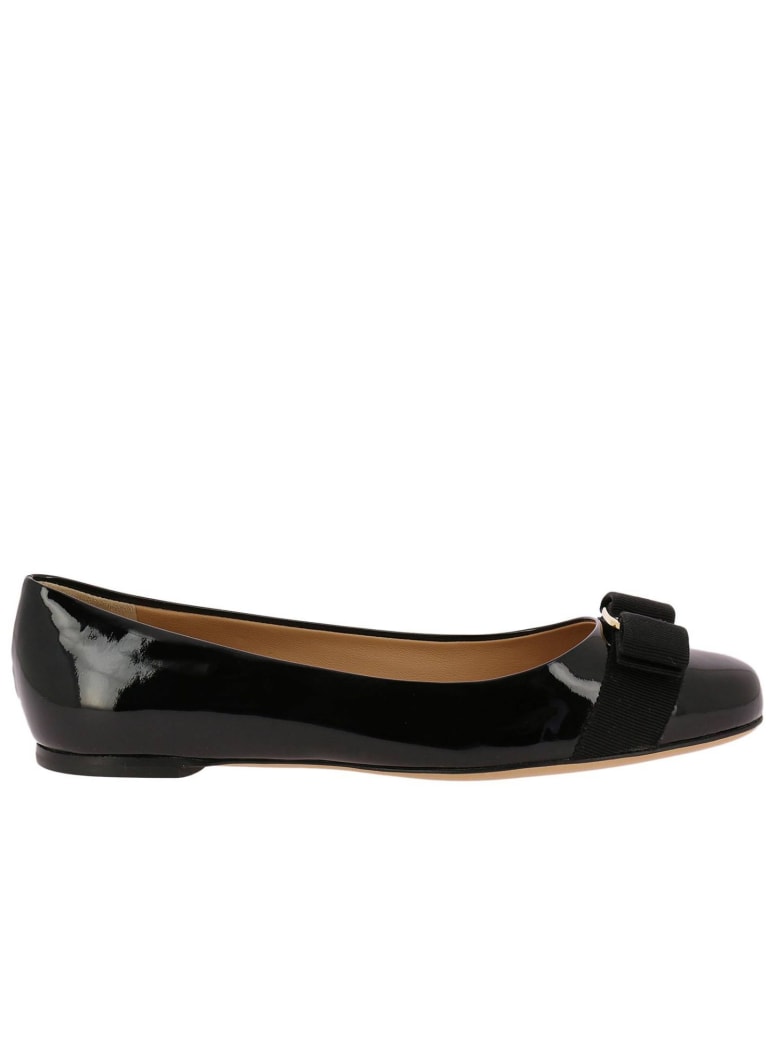 salvatore ferragamo wedge ballerina flats