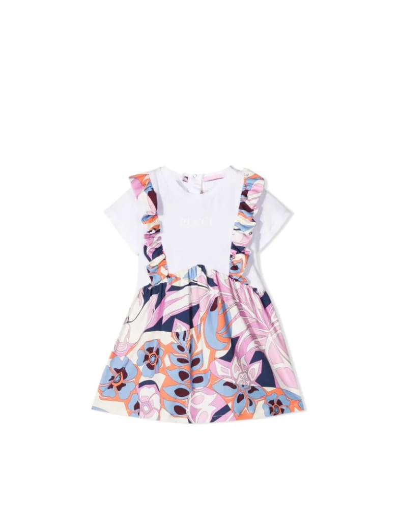 Emilio Pucci Dress With Floral Print - Glicine-celeste
