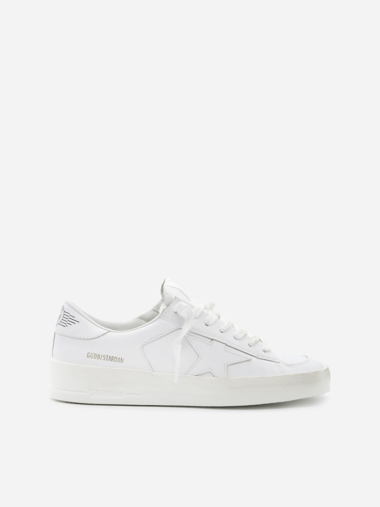 Golden Goose Stardan Sneakers In Leather - White