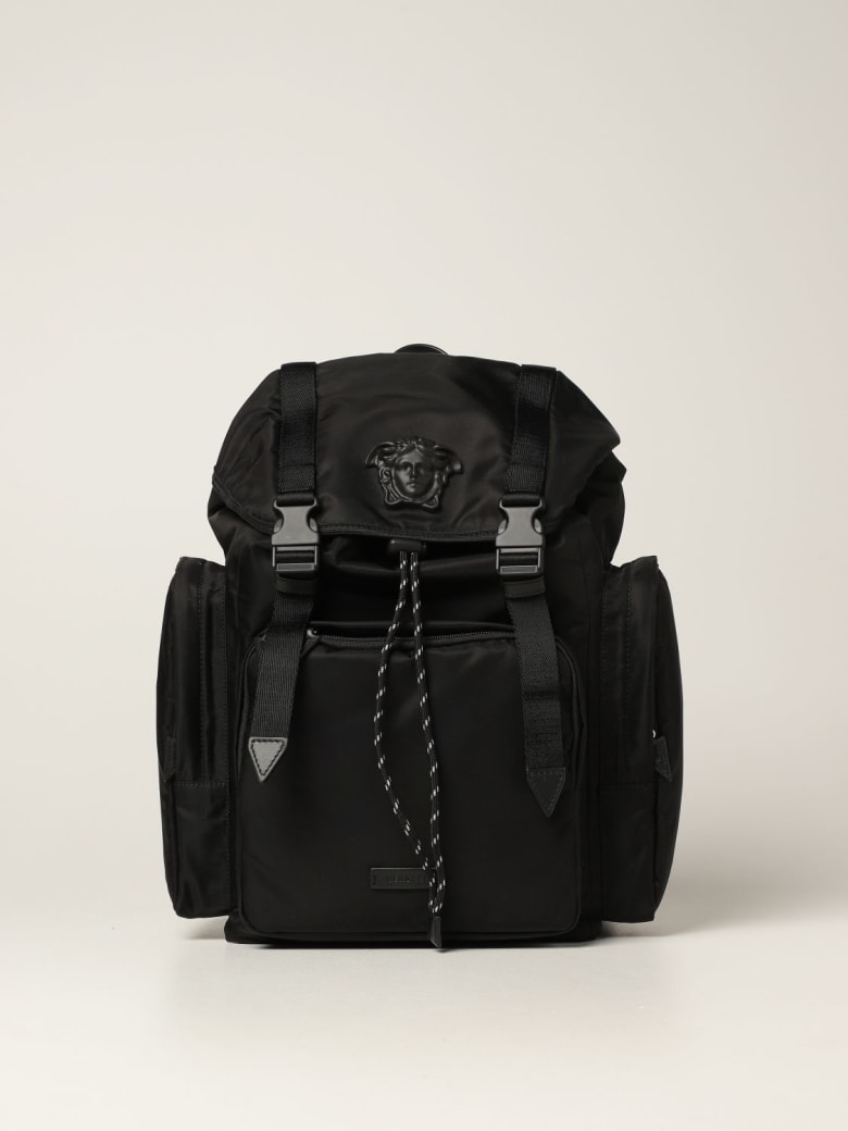 grey versace backpack