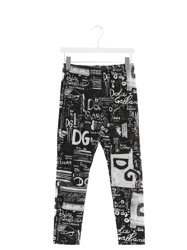 Dolce & Gabbana 'dg Next' Leggings - Nero bianco