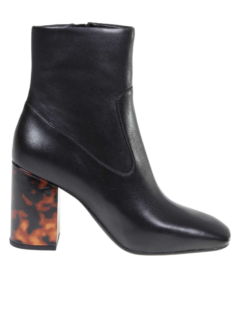 Michael Kors Marcella Boots In Black Leather - Black