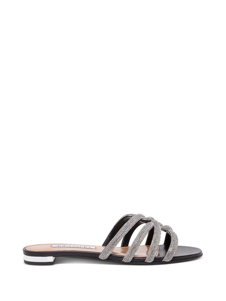Aquazzura Moondust Sandals - Black