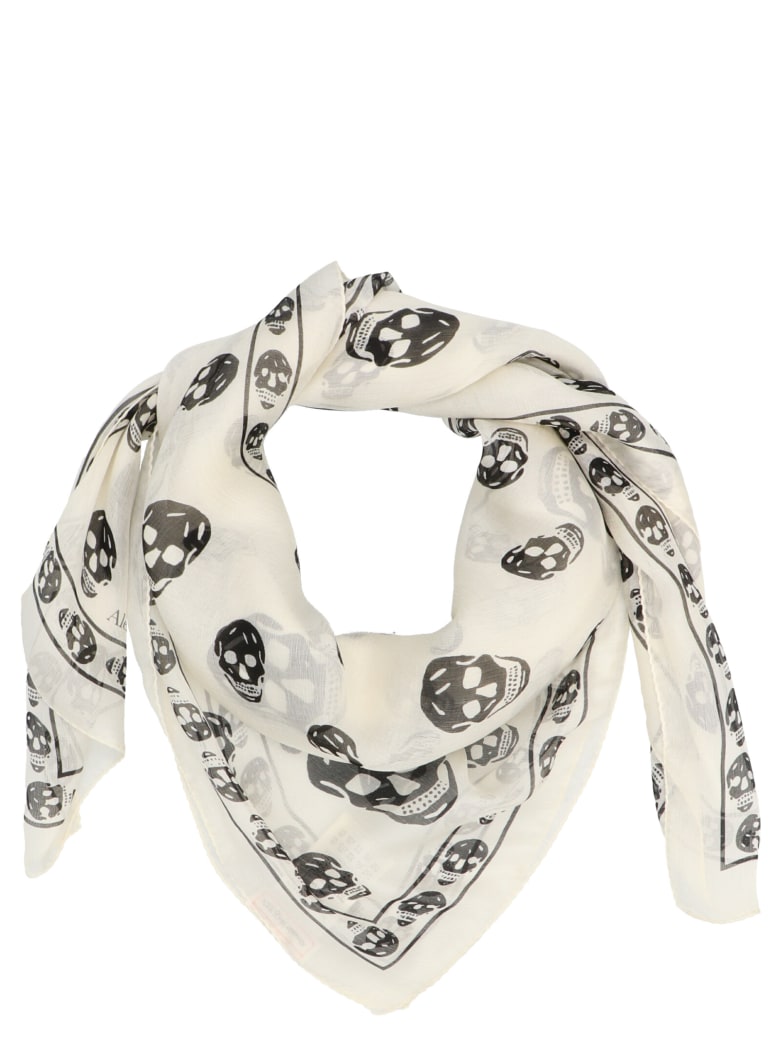 alexander mcqueen skull scarf