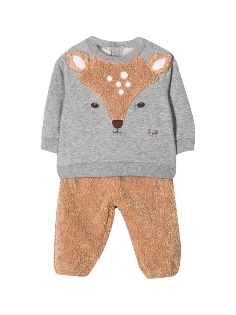 Il Gufo Brown Suit Unisex Kids