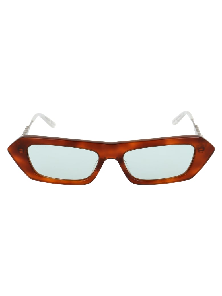 Gucci Gg0642s Sunglasses - 003 HAVANA SILVER GREEN