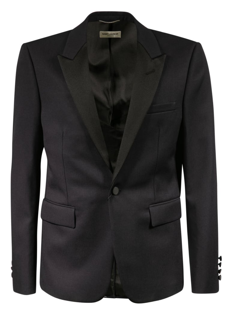 Saint Laurent Single-breasted Blazer - Black