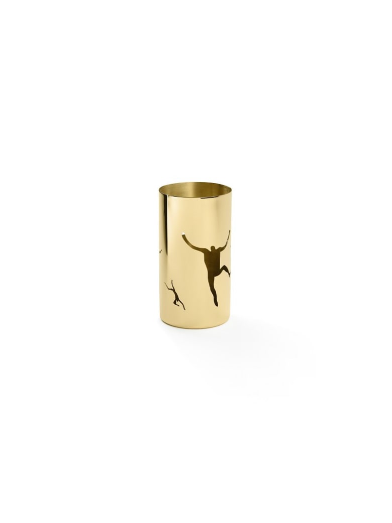Ghidini 1961 Cylinder Bowl Polished Brass - Polished brass