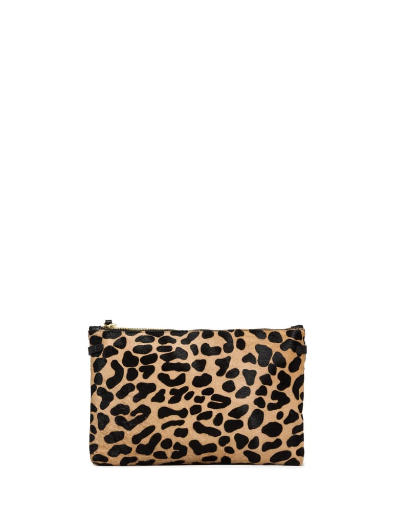 leopard clutch bag