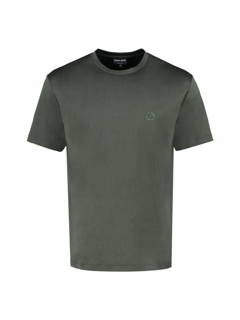 Giorgio Armani Cotton Crew-neck T-shirt - green