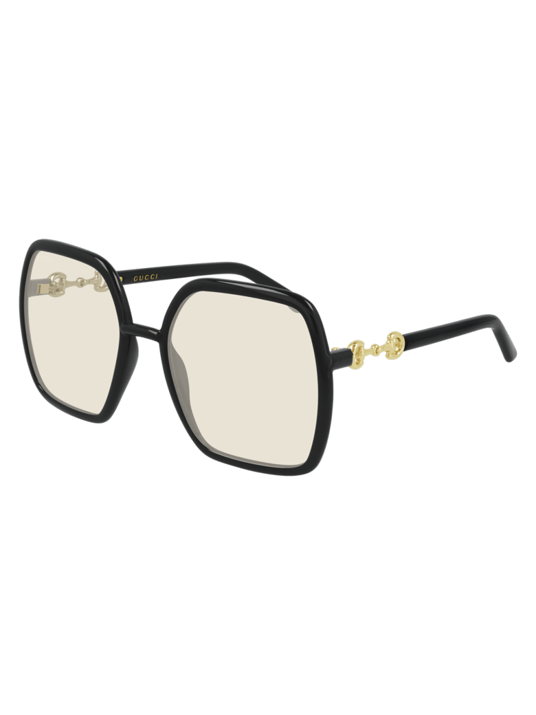 Gucci GG0890S Sunglasses - Black Black Yellow