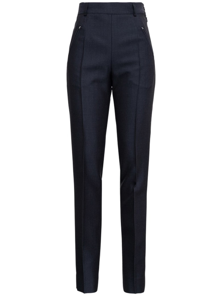 Maison Margiela Anthracite Grey Tailored Pants In Wool Blend - Grey