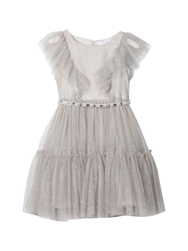 Monnalisa Gray Dress - Grigio