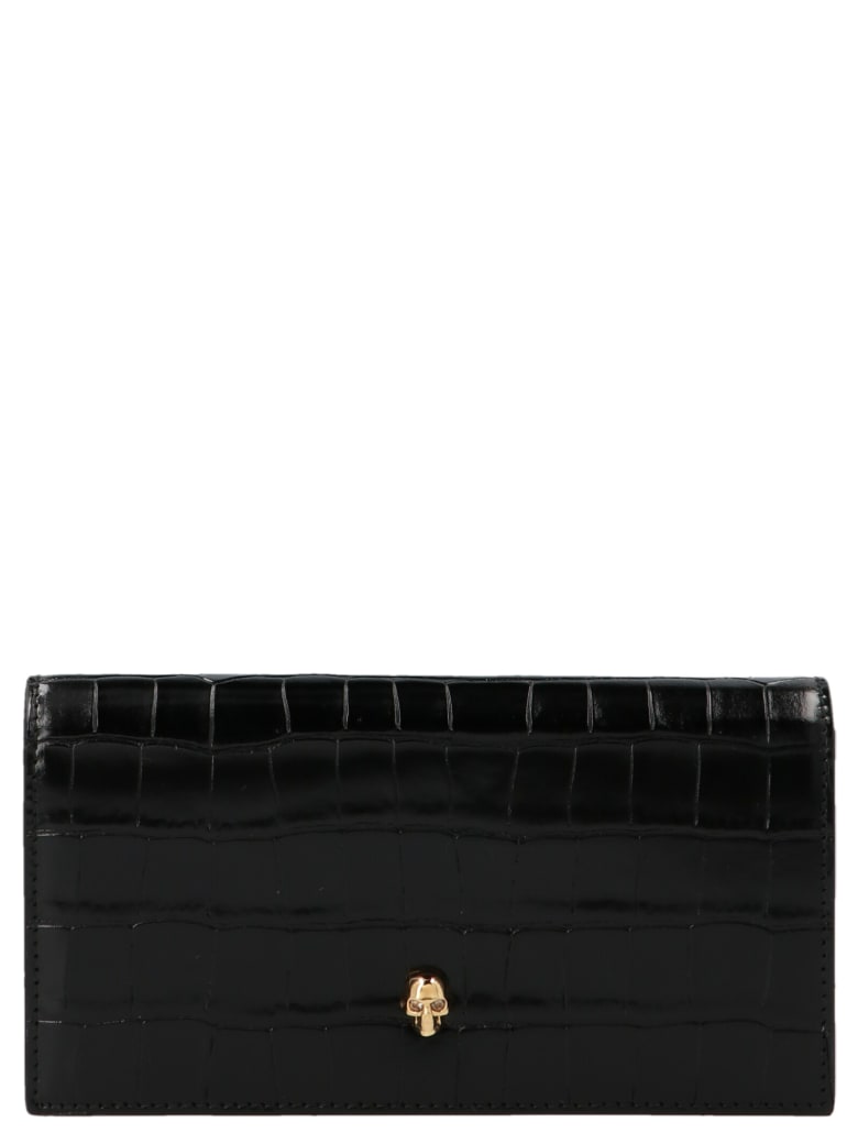 Alexander McQueen 'continental' Wallet - Black